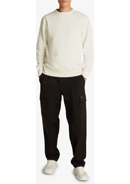 Woven Label Crew Neck