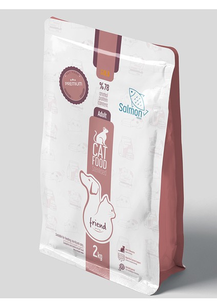 Friend Pet Premium Gold Kısırlaştırılmış Kedi Maması Somonlu 2 Kilo %100 Yeme Garantili