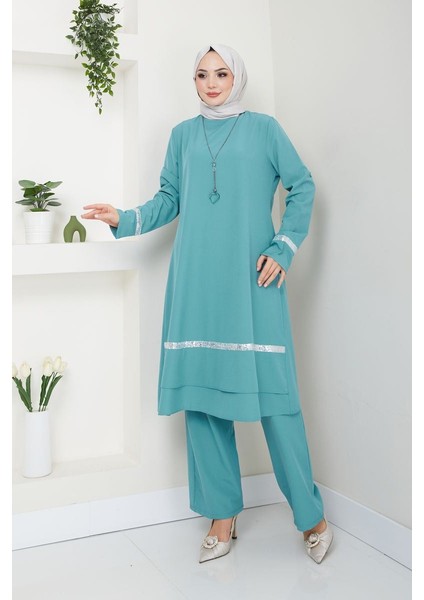 Kadın Moda Tesettür Giyim Abiye Takım Elbise 2680