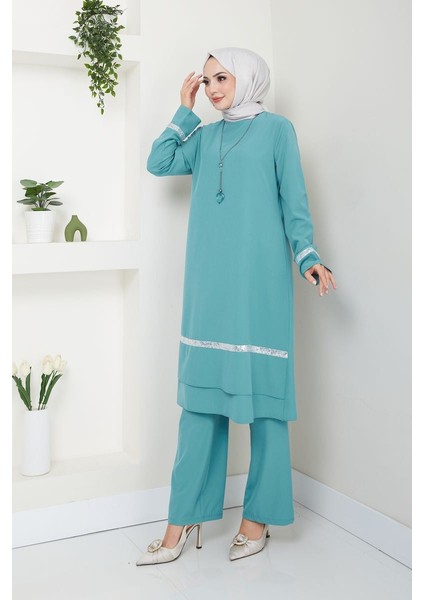 Kadın Moda Tesettür Giyim Abiye Takım Elbise 2680