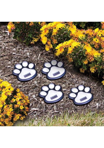 Kablosuz 4 Set Güneş Köpek Baskı Işıkları Bahçe Heykeli Fener LED Yol Işığı Açık Hayvan Pet Lamba Beyaz (Yurt Dışından) modelleri
