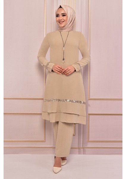 Kadın Moda Tesettür Giyim Abiye Takım Elbise 2680 fırsatları