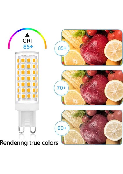 G9 LED Ampuller 7W (70W Halojen Eşdeğeri), Kısılabilir 360 Derece Çok Yönlü Işın Açısı, 124 Ampul, Soğuk Beyaz (Yurt Dışından) modelleri