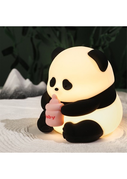 Panda Gece Lambası-Bebek, Yumuşacık Kısılabilir LED Lamba, Kawaii Hediyeler Şeyler, Yatak Odası Için Sevimli Dekor (Yurt Dışından)