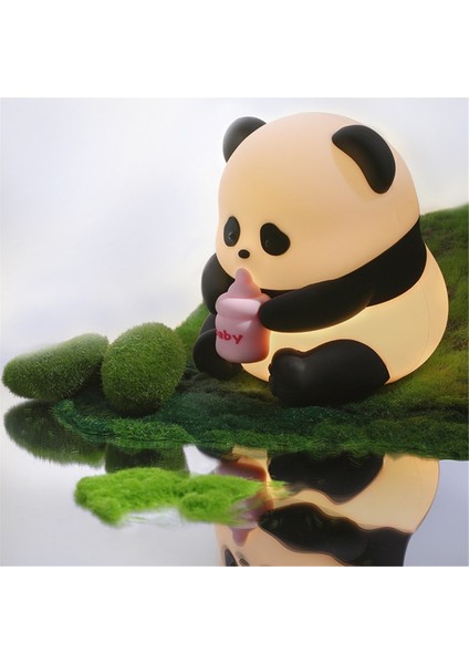 Panda Gece Lambası-Bebek, Yumuşacık Kısılabilir LED Lamba, Kawaii Hediyeler Şeyler, Yatak Odası Için Sevimli Dekor (Yurt Dışından)