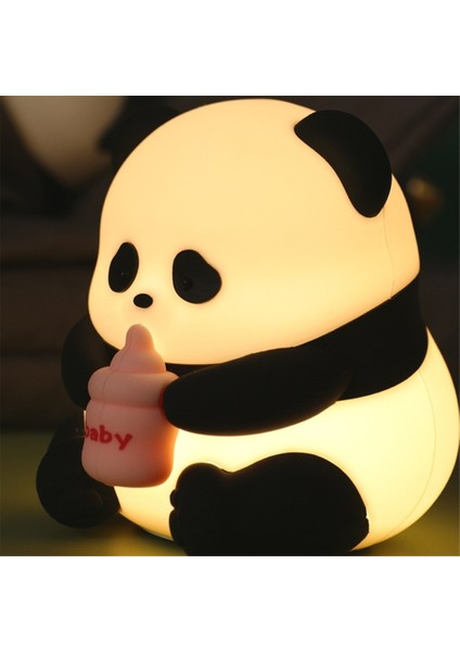 Panda Gece Lambası-Bebek, Yumuşacık Kısılabilir LED Lamba, Kawaii Hediyeler Şeyler, Yatak Odası Için Sevimli Dekor (Yurt Dışından)
