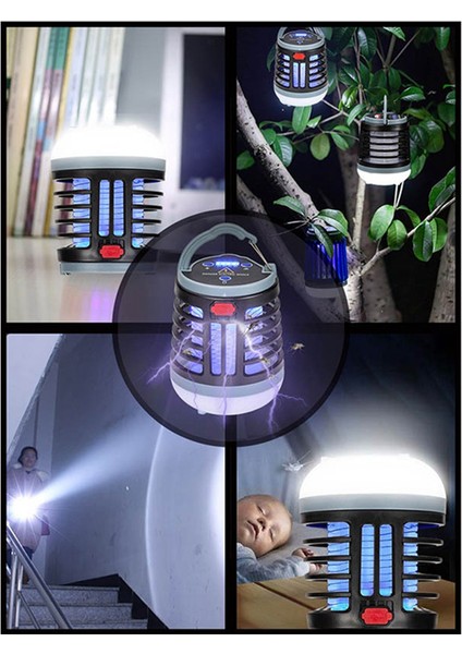LED Parlak Aydınlatma ile Elektrikli Sivrisinek Kamp Lambası Şarj Edilebilir Açık Ev Sessiz (Yurt Dışından) fiyatları