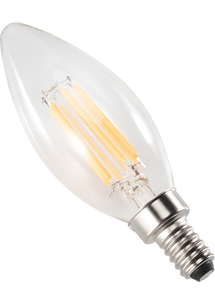 Kısılabilir E12 6W Cob Mum Alev Filament LED Ampul Lamba 10*3.5cm (Yurt Dışından)