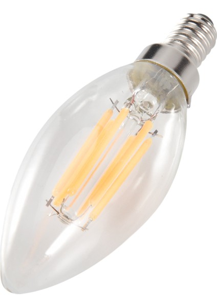 Kısılabilir E12 6W Cob Mum Alev Filament LED Ampul Lamba 10*3.5cm (Yurt Dışından)