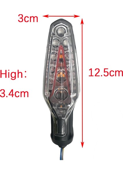 Motosiklet Arka LED Sinyal Lambası R1250GS/ADV 2021-2024 S1000R S1000XR F900XR Çift Renkli Gösterge Lambası (Yurt Dışından)