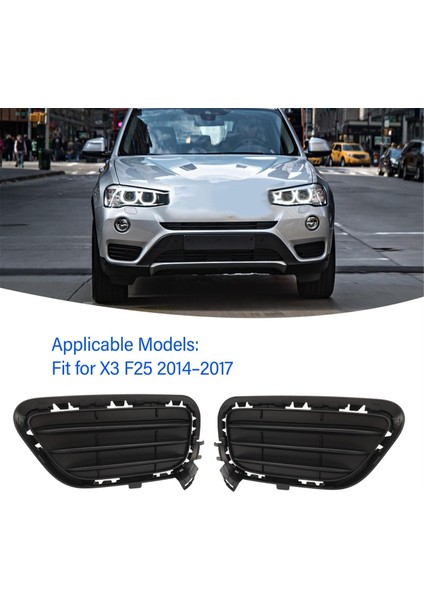 1 Adet Sol Ön Tampon Mesh Sis Farı Çerçevesi X3 F25 51117338513 Parçaları (Yurt Dışından) indirimleri