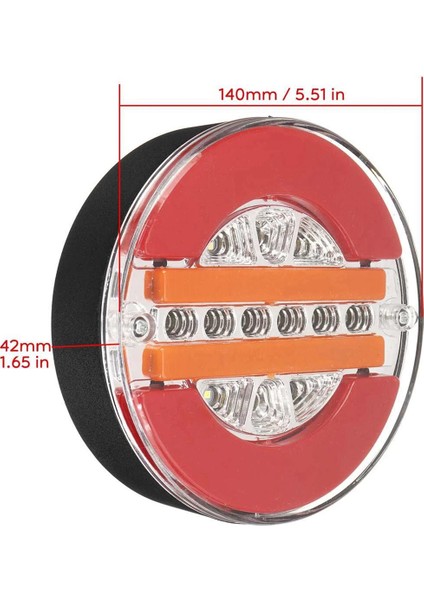4 Adet 4 Inç Römork Dinamik Kuyruk Lambası 24V LED Kamyon Freni Yuvarlak Su Hamburger Arabalar, Tekneler, Otobüsler Için (Yurt Dışından) indirimleri