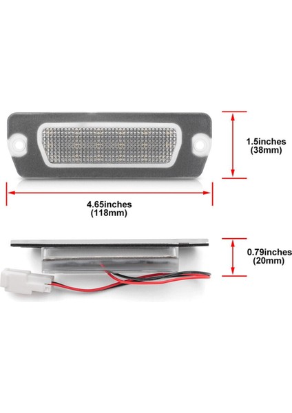 Araba LED Plaka Işığı 198231 4200/GT 2001-2007 Granturismo Grancabrio Numarası Lambası (Yurt Dışından)