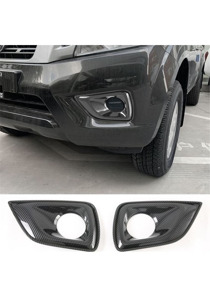 4x Navara NP300 2016-2021 Karbon Fiber Araba Ön Sis Lambası Lambası Dekoratif Çerçeve Kapak Trim Etiket (Yurt Dışından) fiyatları