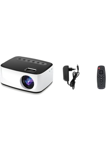 Projektör LED 1080P Aynı Ekran Versiyonu Kablosuz Cep Telefonu Mını Ev Sineması Video Oynatıcı Ab Tak-A (Yurt Dışından)