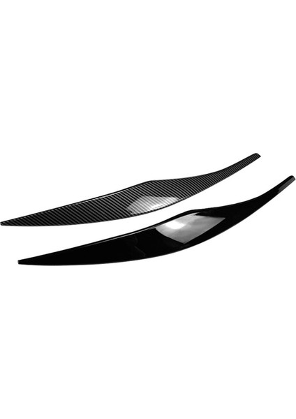 6x 3 Serisi E90 E91 320I 330I 2005-2012 Ön Far Kapağı Garnitür Şerit Kaş Etiket Parlak Siyah (Yurt Dışından)