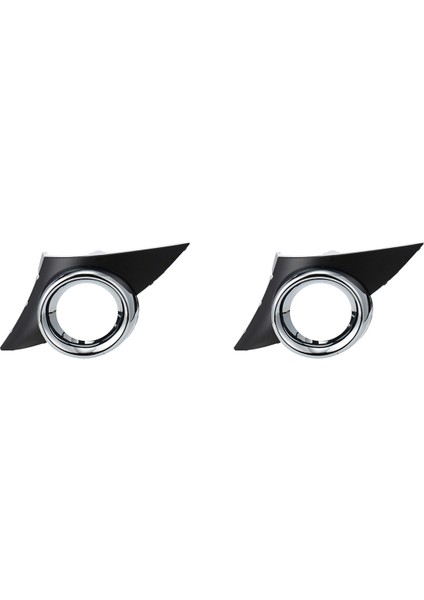 2x Araba Ön Sol Sis Aydınlatma Koruması Krom Sis Farları Çerçeve Izgara Oto Aksesuarları 207 Sport 2006-2009 Için (Yurt Dışından)