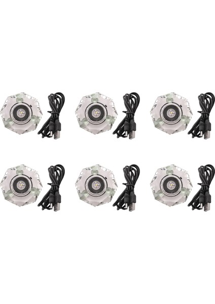 6x Kristal LED Işık Tabanı Çok Renkli Otomatik Yanıp Sönen Kaide Renk Gösterisi Standı Düz Üstlü Işıklı Ekran Plakası (Yurt Dışından) modelleri
