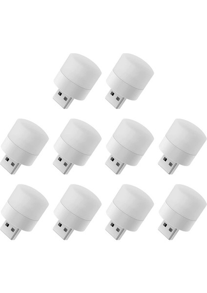 10 Adet Mini USB Gece Lambası Göz Koruması Kitap Okuma Fişi Bilgisayar Mobil Güç LED Lamba, Sıcak (Yurt Dışından)