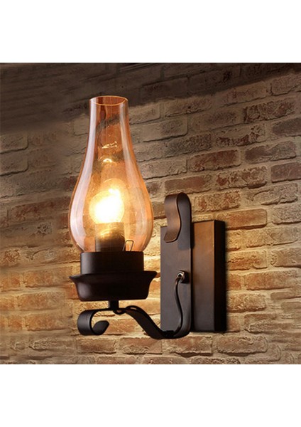 2x Vintage Endüstriyel Retro Duvar Rustik Kasnak Kapalı Aplik Lamba Armatür Yatak Odası Balkon Koridor Koridor Işıkları (Yurt Dışından)