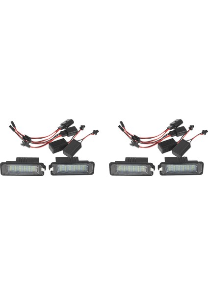 4x LED Plaka Işıkları Lambalar 987 981 982 Spyder 958 92A 911 991 996 997 Turbo 980 (Yurt Dışından)
