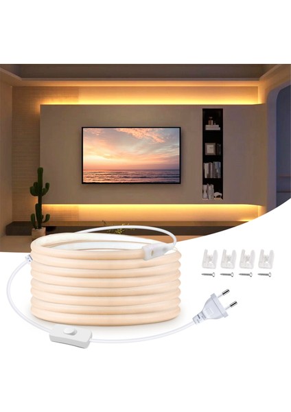 Makyaj Aynası LED Arka Aydınlatma Cob Şerit Işıklar Vanity Banyo Tuvalet Masası Odası Beyaz 10 M Ab Tak (Yurt Dışından)
