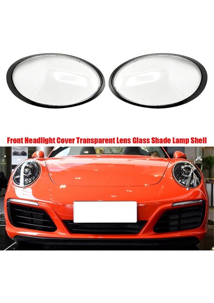 Araba Far Gölge Sol Ön Şeffaf Lens Kapağı 991 911 TARGA/2012-2018 Şeffaf Siyah Kenar (Yurt Dışından) modelleri