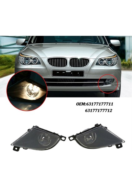 Ön Sis Far Lambaları Ampuller Olmadan 5 Serisi 528I 535I 550I Xdrive 2008-2010 63177177711/63177177712 Için Fit (Yurt Dışından) fiyatları