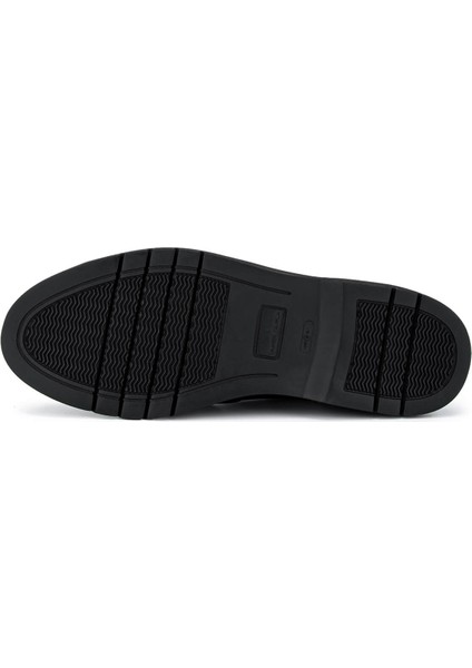 Erkek Deri Siyah Casual Ayakkabı 1047 545A Erk Ayk SK24-25 Syh Bfl/syh modelleri