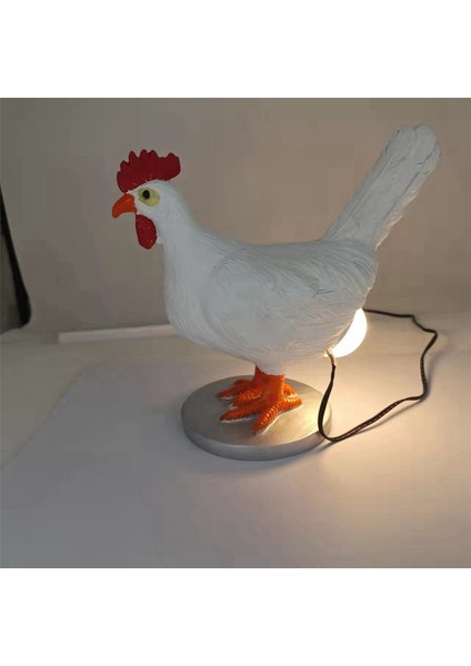 2x Yumurta Lambası Reçine Tavuk Masa Işık 3D LED Tavuk Yumurtlayan Gece Işıkları Yatak Odası Oturma Odası Dekor Için (Yurt Dışından)