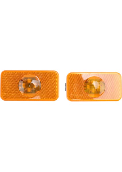 2 Adet 24 V LED Yan Işaretleyici Kamyon Sinyal Işıkları Fm Fl Amber Parça Numarası 20789440 Aksesuarları (Yurt Dışından)