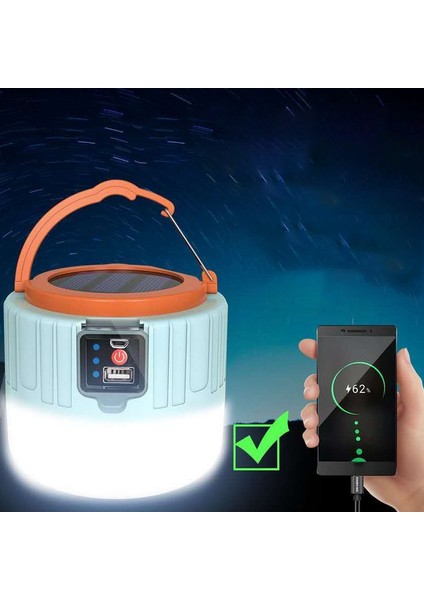 Güneş Kamp Işık Spot Taşınabilir Acil Durum LED Çadır Lambası Uzaktan Kumanda Telefon Şarj Açık Yürüyüş Için (Yurt Dışından)