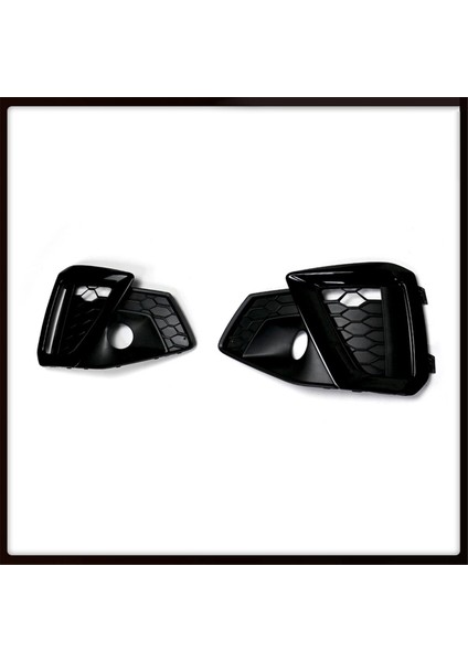 A4 A4L 20-21 Sport Için Siyah Araba Ön Tampon Izgarası Sis Lambası Işık Kapağı (Yurt Dışından) fiyatları