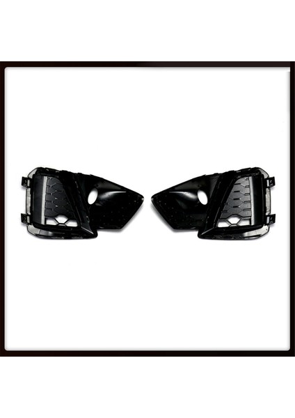 A4 A4L 20-21 Sport Için Siyah Araba Ön Tampon Izgarası Sis Lambası Işık Kapağı (Yurt Dışından) fırsatları