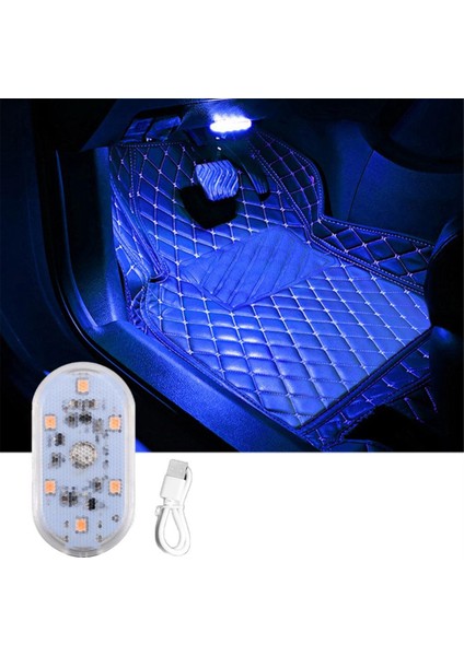 6led Araba Dokunmatik Işıklar Şarj Edilebilir Iç Tavan Işık Çatı Tavan Okuma Lambaları Gövde Manyetik Mini Lamba, B (Yurt Dışından)