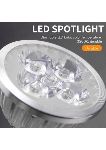 4W Kısılabilir MR16 LED AMPUL/3200K Sıcak Beyaz Spot Işığı/50 Watt Eşdeğer Bi Pin Gu5.3 TABAN/330 Lümen Manzara, Vurgu, Gömme, Ray Aydınlatma Için 60 Derece Işın Açısı (Yurt Dışından)