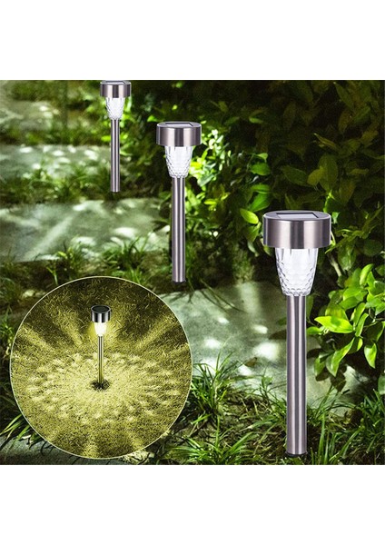 10PCS Güneş Işıkları Dış Mekan Suya Dayanıklı LED Aydınlatma Powered Bahçe Işıkları, A (Yurt Dışından) modelleri