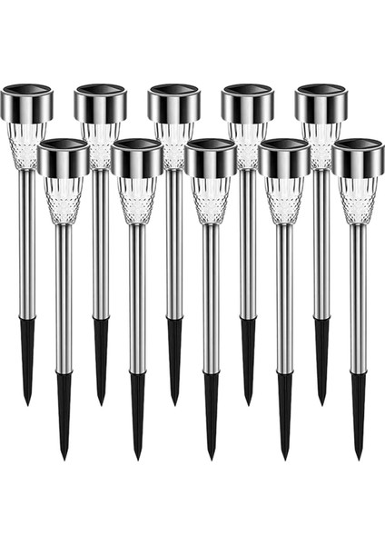 10PCS Güneş Işıkları Dış Mekan Suya Dayanıklı LED Aydınlatma Powered Bahçe Işıkları, A (Yurt Dışından) indirimleri