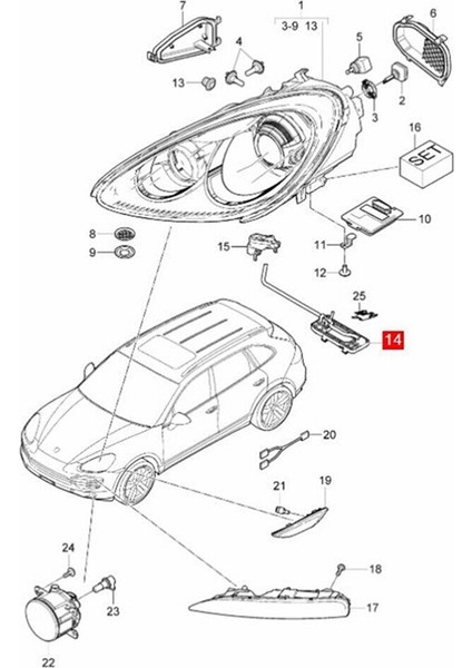 1 Çift Far Montaj Muhafazası Taban Braketi 95863151900 95863152000 2011-2018 Için Destek (Yurt Dışından)