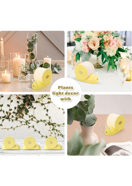 Salyangoz Gece Lambası, Yatak Odası Mutfak Için Rahat Şekil Sevimli Manyetik Masa Lambası, Oda Dekor Hediyeler Gençler-Sarı (Yurt Dışından) fiyatları