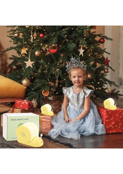 Salyangoz Gece Lambası, Yatak Odası Mutfak Için Rahat Şekil Sevimli Manyetik Masa Lambası, Oda Dekor Hediyeler Gençler-Sarı (Yurt Dışından) fırsatları