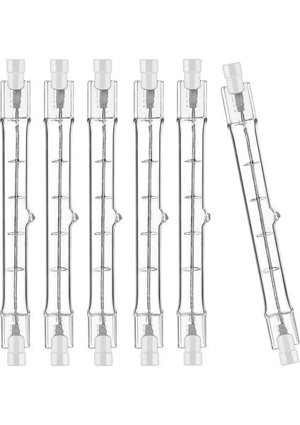 R7S Halojen Ampul 118MM 200W 230V Çubuk Kısılabilir Lamba Işıkları 6'lı Paket (Yurt Dışından)