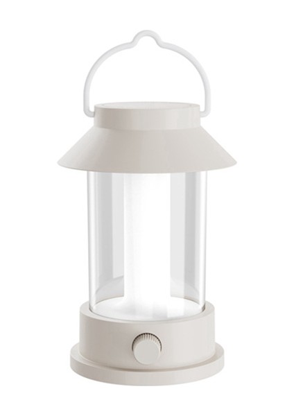 Açık Kamp Işıkları Retro LED Taşınabilir Süper Parlak Atmosferler Dekoratif Işıklar, Beyaz (Yurt Dışından)