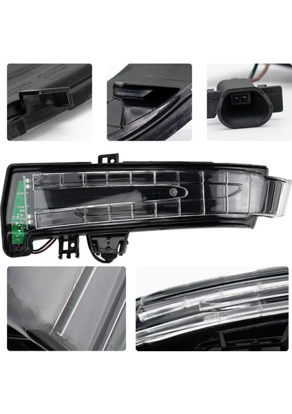 Araba Işaretleyici Dönüş Sinyali LED Işık Göstergesi Yan Ayna A2129067401, W204 C204 W212 Için A2129067501 (Yurt Dışından) indirimleri