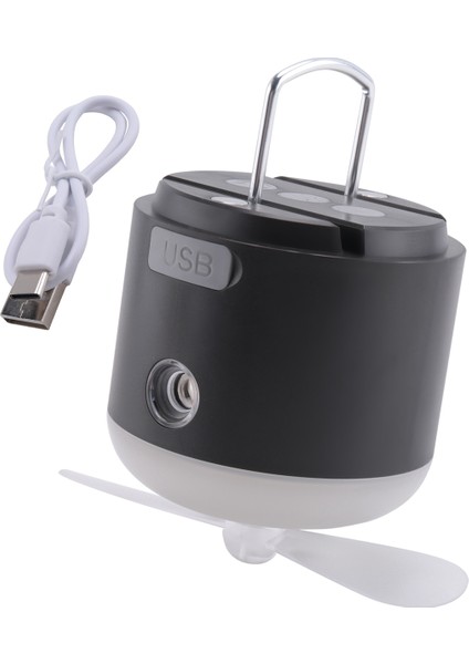 Mini USB Kamp Fanı Ücretli Kumandalı Uzaktan Kumanda Taşınabilir LED Işık Çadır Ev Dış Mekan Için Asma Tavan (Yurt Dışından)