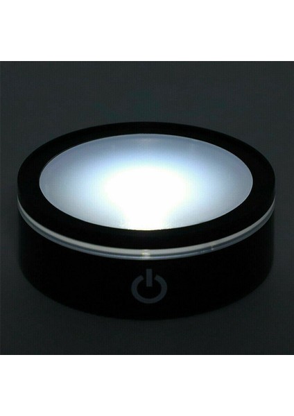 3D Lazer Kazınmış Kristal Cam Fotoğraf Çerçevesi Için Hassas Dokunmatik Anahtarlı Yuvarlak Renkli Stand ile 3x LED Işık Tabanı (Yurt Dışından) indirimleri