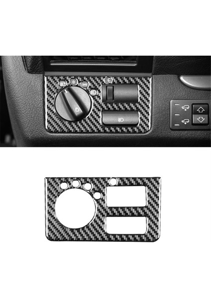 Karbon Fiber X5 E53 2000-2006 Lhd Araba Far Anahtarı Paneli Kapak Trim Iç Aksesuar (Yurt Dışından) modelleri