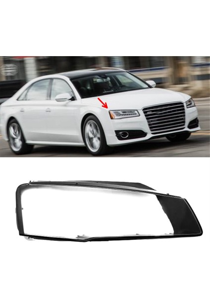 A8 D4 2015-2017 Sağ Için Araba Far Kabuk Lamba Gölge Şeffaf Lens Kapağı (Yurt Dışından) modelleri