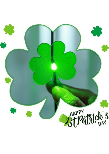 Shamrock Dize Işıkları Yeşilin Günü Irlanda Dekoru 8 Modu 3x3 Metre 200LED Şanslı Peri (Yurt Dışından)