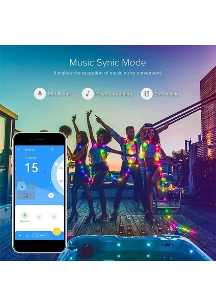 2x SP611E WS2812B WS2811 Bluetooth Müzik LED Şerit Denetleyici IR38 Tuşları Adreslenebilir Aydınlatma Için Uzaktan App DC5V-24V (Yurt Dışından)